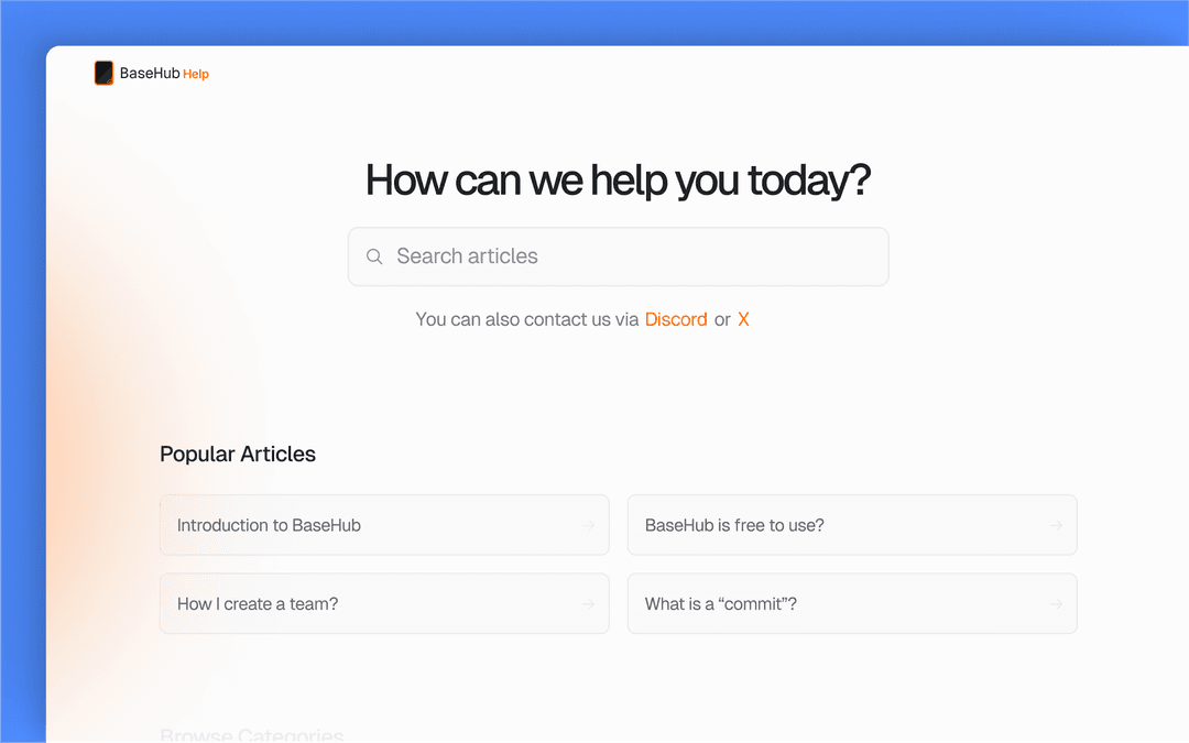 Help Center template thumbnail